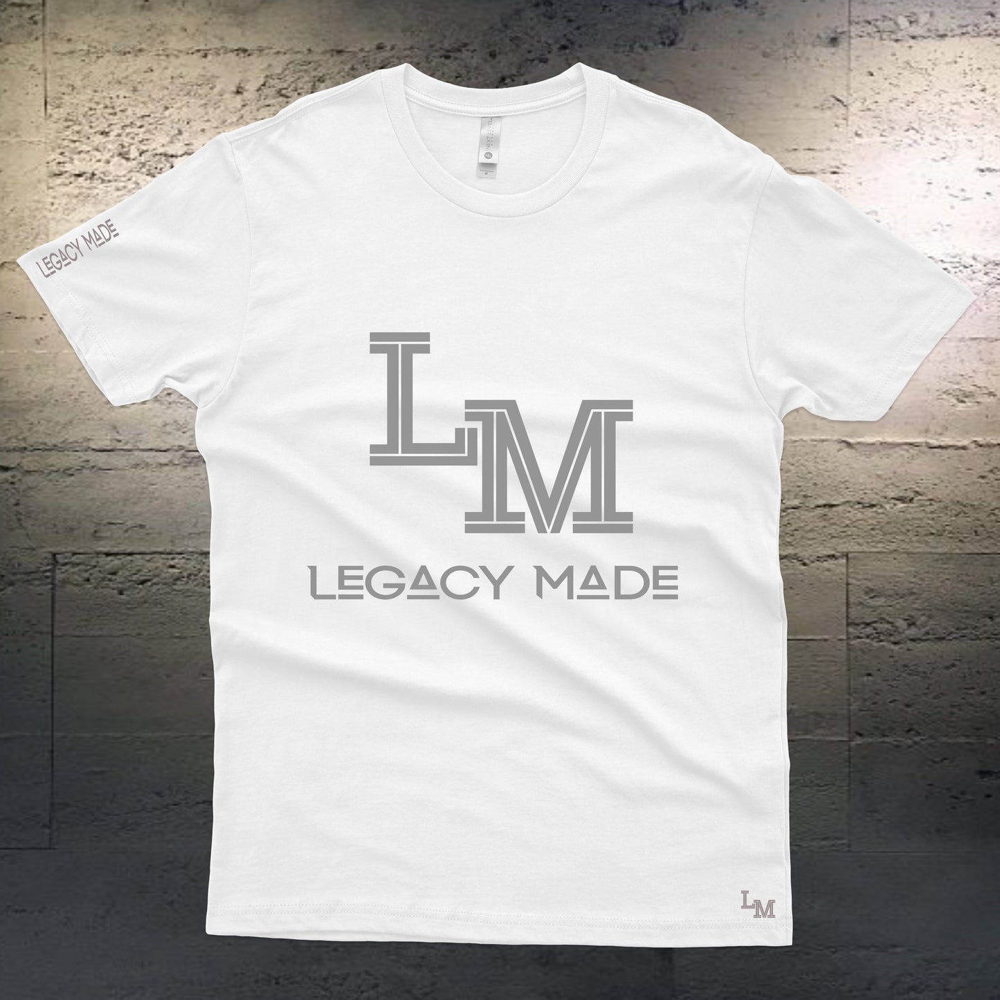 Bold LM Legacy Made in Reflective Gray Unisex T-shirt
